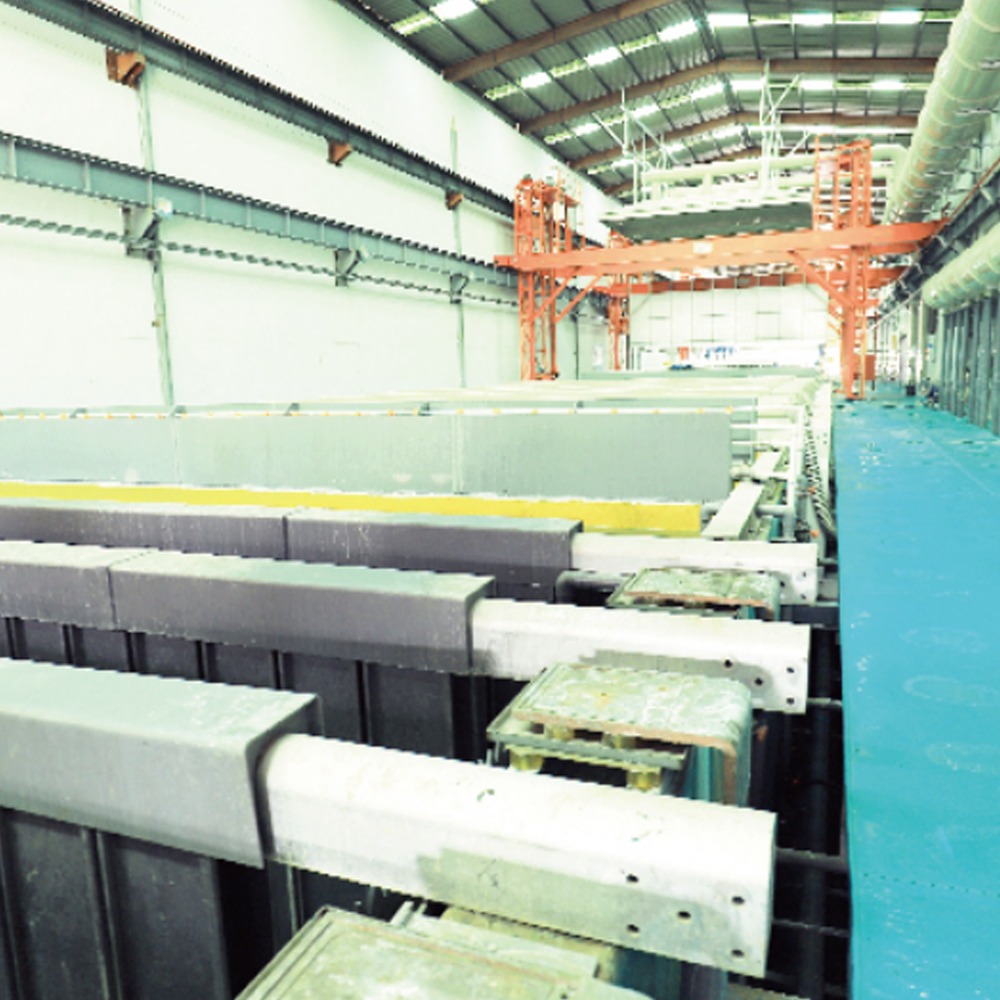 Oberflächenbehandlung von Aluminiumprofilen